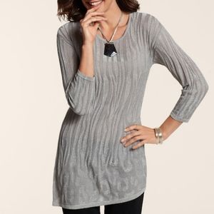 Chico's ~ Silver Sweater ~ NEW